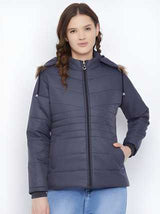 Women's Winter Wear Solid Parka Jacket