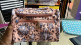 Flower Printed Organizer Cosmetic Travel Bag