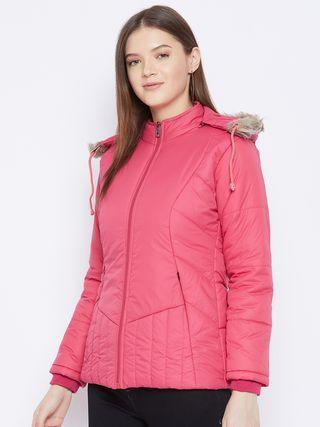 Women's Winter Wear Solid Parka Jacket