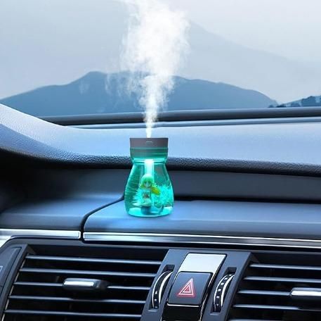 Mermaid USB Cool Mist Humidifier - Refreshing Atmosphere for Home, Office, and Car Dashboard