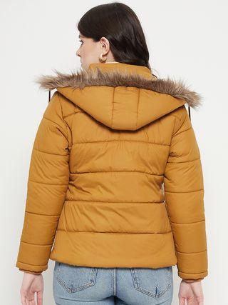 Women's Winter Wear Solid Parka Jacket