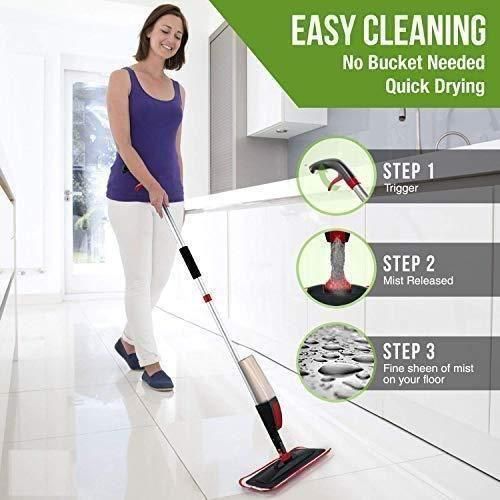 Spray Mop - 360 Degree Handle Wet & Dry Microfiber Floor Spray Mop