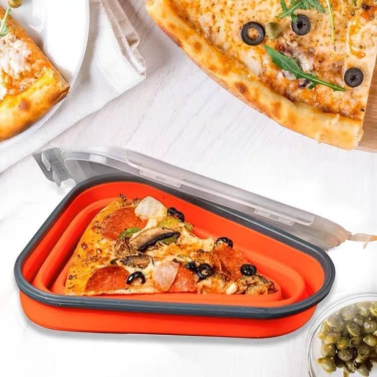 Pizza Slice Storage Container with 5 Serving Trays