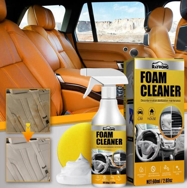 🚗✨ FreshGlow Multi-Surface Foam Cleaner – Fresh & Eco-Friendly (60 ml) 🌿