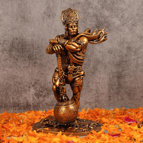 Antique Hanuman Idol - Premium Car Dashboard and Home Decor Statue